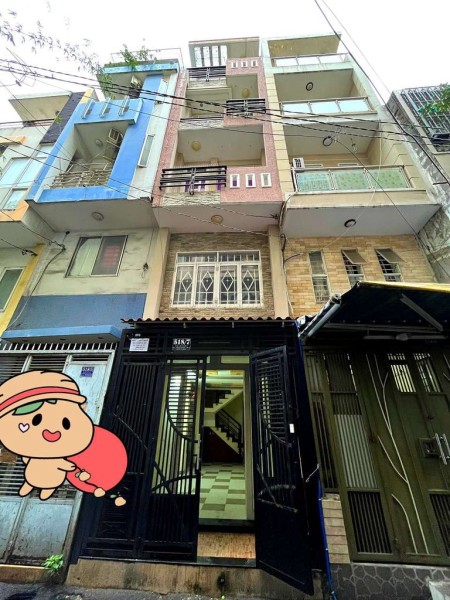 cho thuê nhà nguyên căn. Hẻm rộng 6m, xe hơi vào tận nhà.