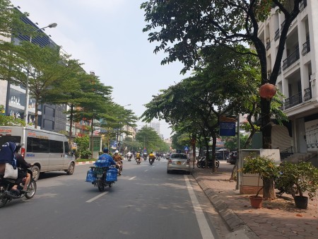 Cho thuê nhà mặt phố Trần Thái Tông: 7 tầng_thang máy, TS 100m2, giá 120 triệu