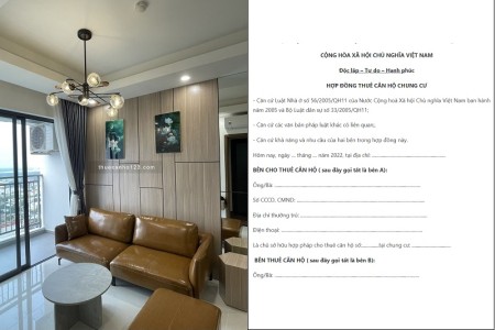 Thuê căn hộ cần có những bản hợp đồng nào