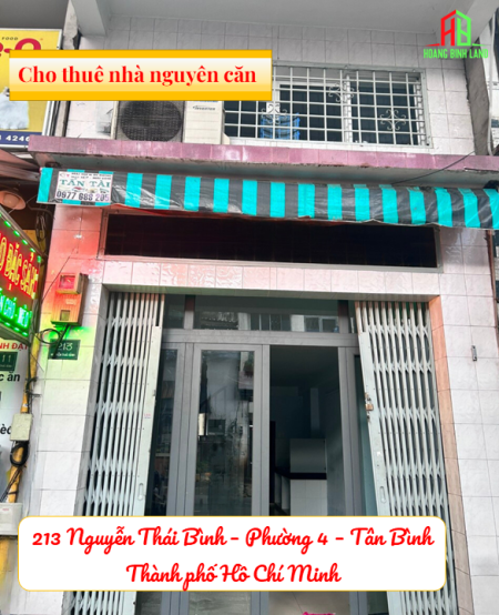 CHÍNH CHỦ CHO THUÊ CĂN NHÀ MẶT TIỀN NGUYỄN THÁI BÌNH - LÝ TƯỞNG CHO HOẠT ĐỘNG KINH DOANH