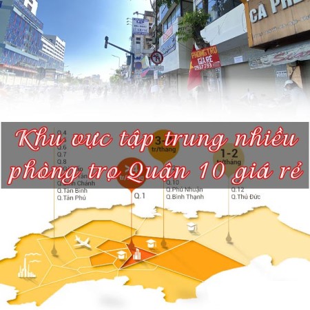 Những khu vực tập trung nhiều phòng trọ sinh viên giá rẻ nhất tại TPHCM