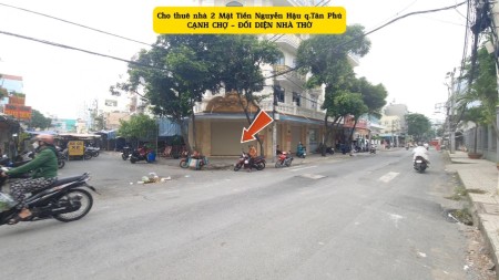 Cho thuê nhà 2 Mặt Tiền Nguyễn Hậu 60m² - NGANG 12M - NGAY CHỢ