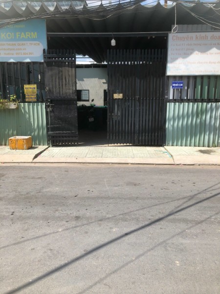 Cho thuê nhà cấp 4 làm kho xưởng đs 53 Quận 7 dt 10x20m