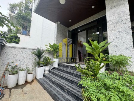 Nhà đầy đủ nội thất, 5 phòng, giá 55 triệu - Hầm, 3 lầu