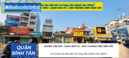 Cho thuê nhà Mặt tiền Phạm Đăng Giảng Q.Bình Tân 270m² - NGANG 9M - NGAY CHỢ