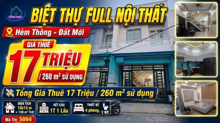  BIỆT THỰ FULL NỘI THẤT – CHỈ XÁCH VALI VÀO Ở