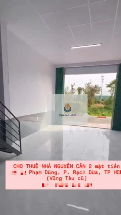 CHO THUÊ NHÀ C4 MẶT TIỀN - KHU ĐÔ THỊ CHÍ LINH, TPVT