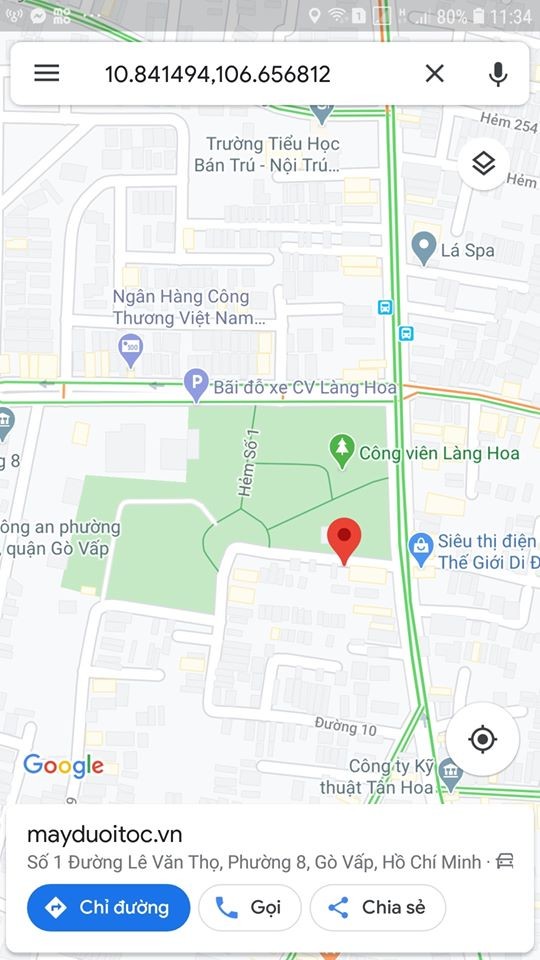 Cho thuê một căn nhà đường Lê Văn Thọ, Phường 8, Quận Gò Vấp. Giá 6,5tr/tháng