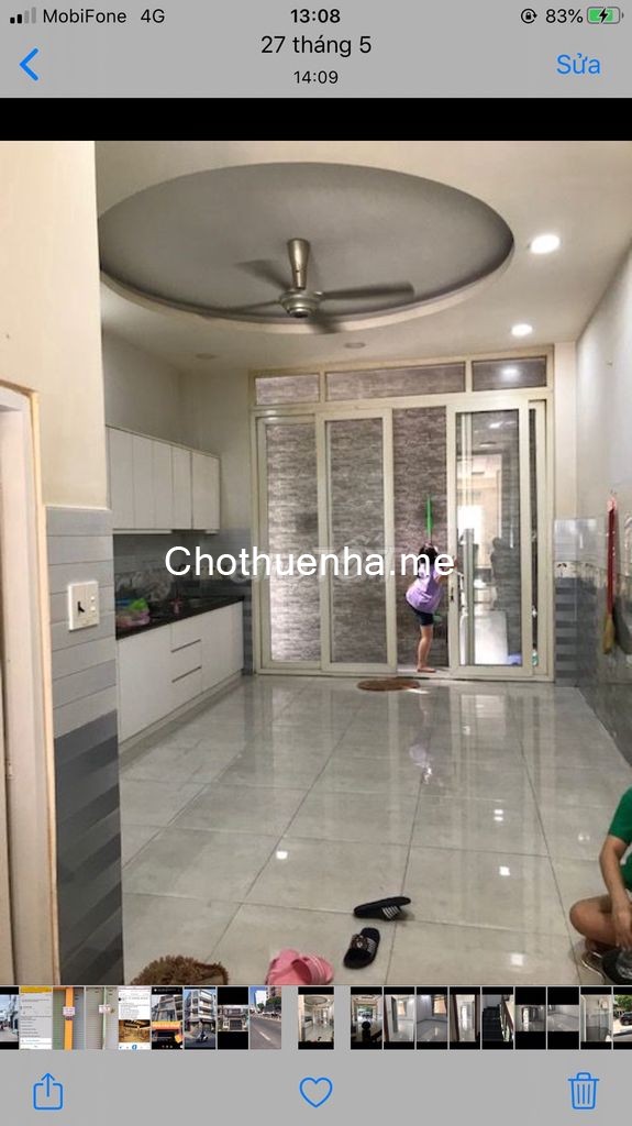 Cho thuê nhà đường Bờ Bao Tân Thắng, Tân Phú cần cho thuê giá 15 triệu/tháng, dtsd 65m2