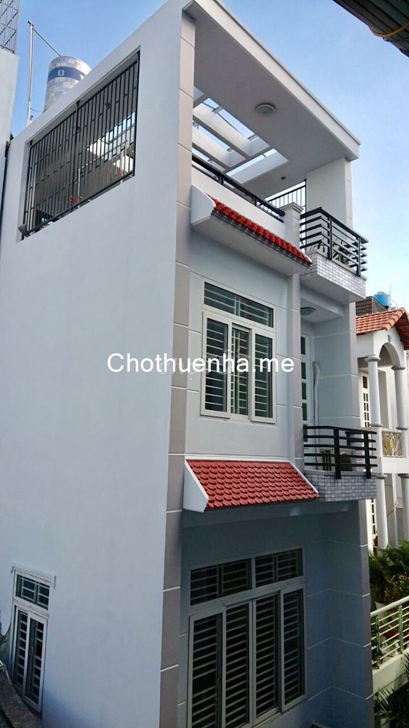 Hẻm Nguyễn Văn Công, Gò Vấp cần cho thuê nhà 3 tầng, dtsd 150m2, an ninh, giá 16 triệu/tháng