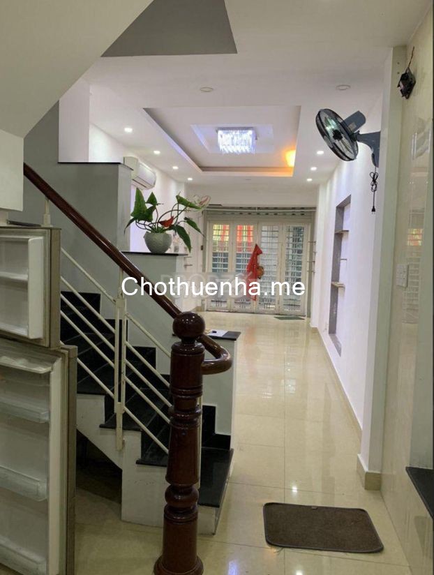 Cho thuê nhà nguyên căn giá rẻ tại đường Nguyễn Cảnh Chân P. Cầu Kho Quận 1. Nhà 4 tầng giá thuê 18 triệu/tháng
