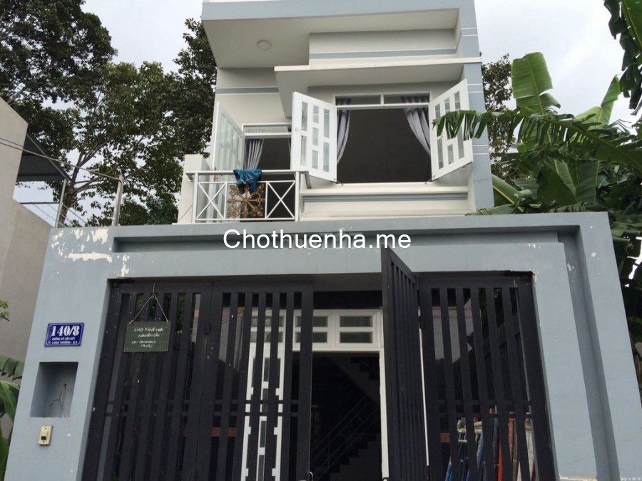 Nhà cho thuê nguyên căn 1 trệt 1 lầu mới tinh tại đường Võ Văn Hát phường Long Trường Quận 9