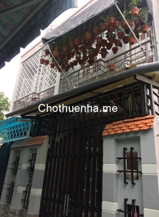 Cho thuê nhà tại xã Phú Xuân Nhà Bè nhà 1 trệ 1 lầu, 2 phòng ngủ cho thuê 6 triệu đồng một tháng