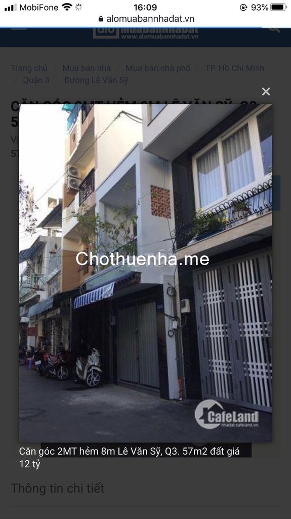 Cho thuê nhà nguyên căn 2 tầng tại Nguyễn Đình Chiểu Quận 3, 3.2m x 10m, giá thuê chỉ 9 triệu