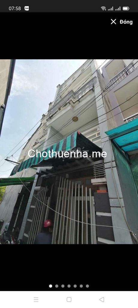 Nhà nguyên căn 60m2, 1 trệt, 2 lầu với 3PN, 2WC trên đường Nguyễn Thị Đặng, Quận 12