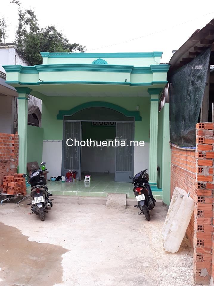 Cho thuê nhà cấp 4 mới xây xong 1 phòng ngủ, Mặt tiền đường Phú Mỹ huyện Củ Chi