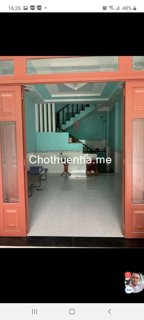 Cần cho thuê căn nhà tại Đường Liên Khu 5 -6, Bình Hưng Hòa B, Bình Tân. diện tích 48m2 giá thuê 5tr5/tháng