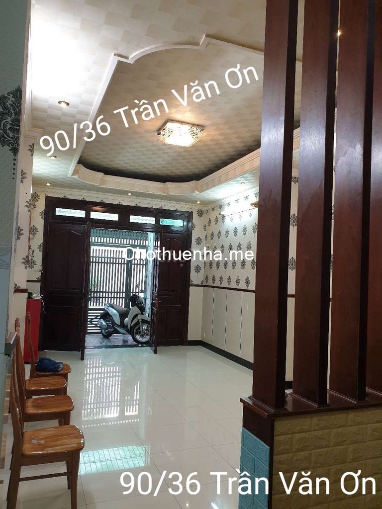 Cho thuê nhà 68m2, 4 tầng, sân thượng, giá 16 triệu/tháng, bớt lộc, hẻm Trần Văn Ơn, Tân Phú