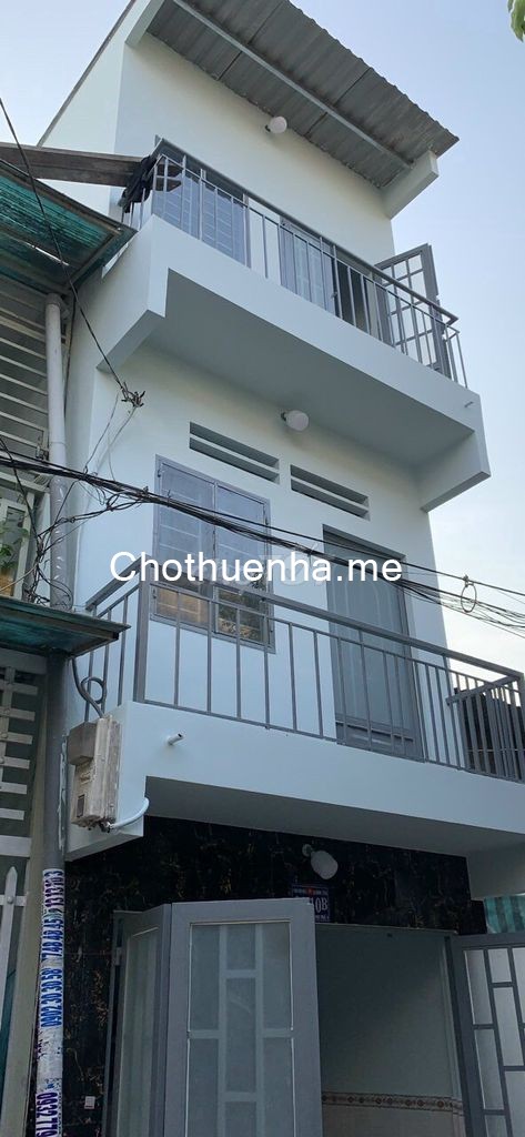 Nhà 1 trệt, 2 lầu đúc kiên cố, dtsd 12m2, hẻm đường số 13A, Bình Tân, giá 4.5 triệu/tháng