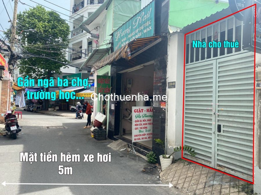 Nguyên căn hẻm 226 Nguyễn Văn Lượng, Gò Vấp cần cho thuê nhà 49m2, giá 6 triệu/tháng