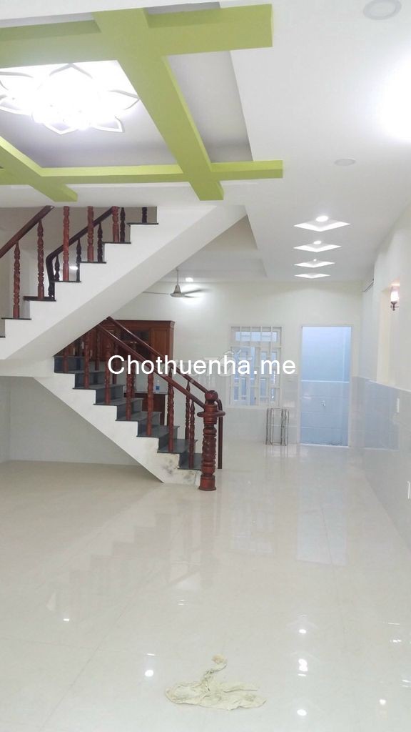 Nguyên căn trống cần cho thuê dt 75m2, 2 tầng đúc, giá 6 triệu/tháng, Thạnh Lộc 27