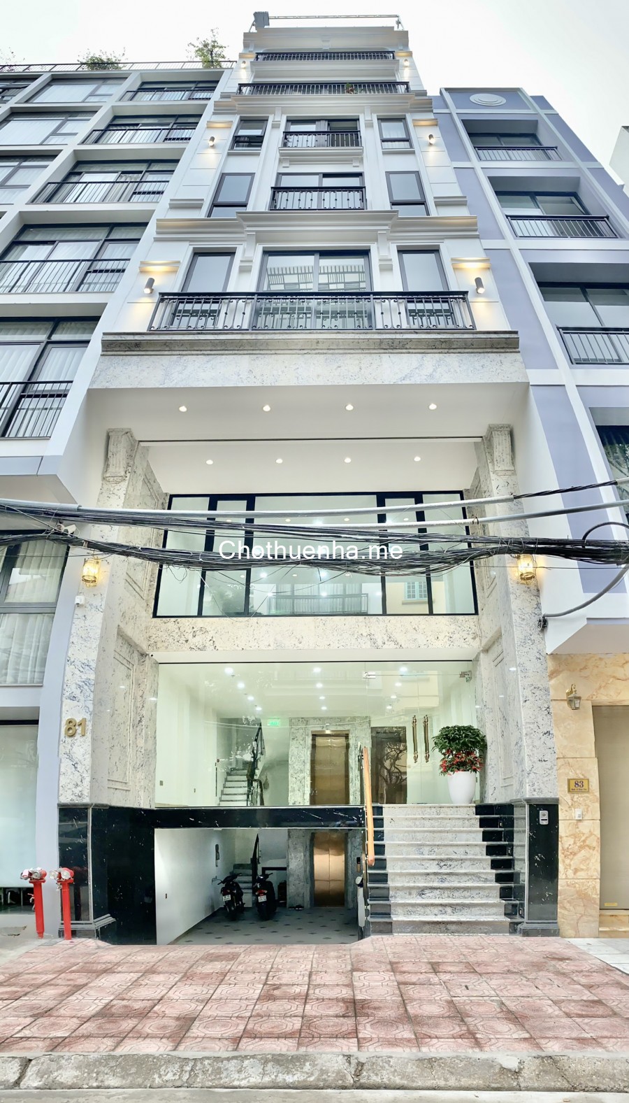 Cho thuê gấp nhà Thái Thịnh, dt 60m2, 6 tầng, mt 6m, giá 46 triệutháng