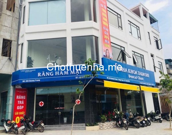 Cho thuê nhà lô góc đường Quang Trung Lạc Long Quân, giá cho thuê 43 triệu/tháng