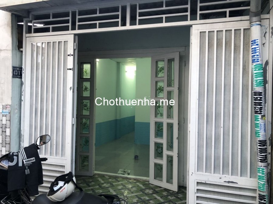 Nhà cấp 4 trống suốt cần cho thuê giá 3.5 triệu/tháng, dt 44m2, đường Nguyễn Thị Huê, Hóc Môn
