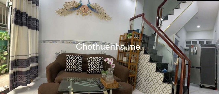 Chủ cho thuê nhà mới 2 tầng, diện tích 24m2, đúc 2 tầng, giá 6.5 triệu/tháng, hẻm 80 đường số 3