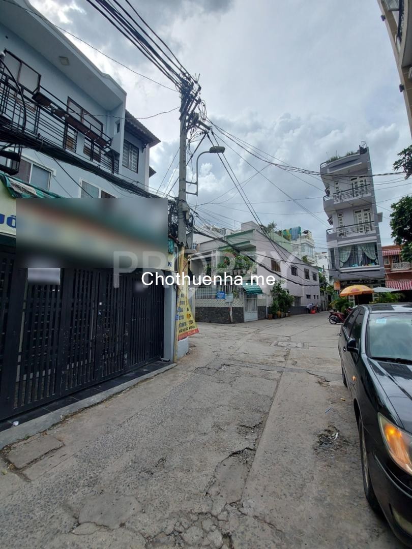 Cho thuê nhà ngang 4.5 hẻm xe hơi 8m Nơ Trang Long, phường 7, Bình Thạnh