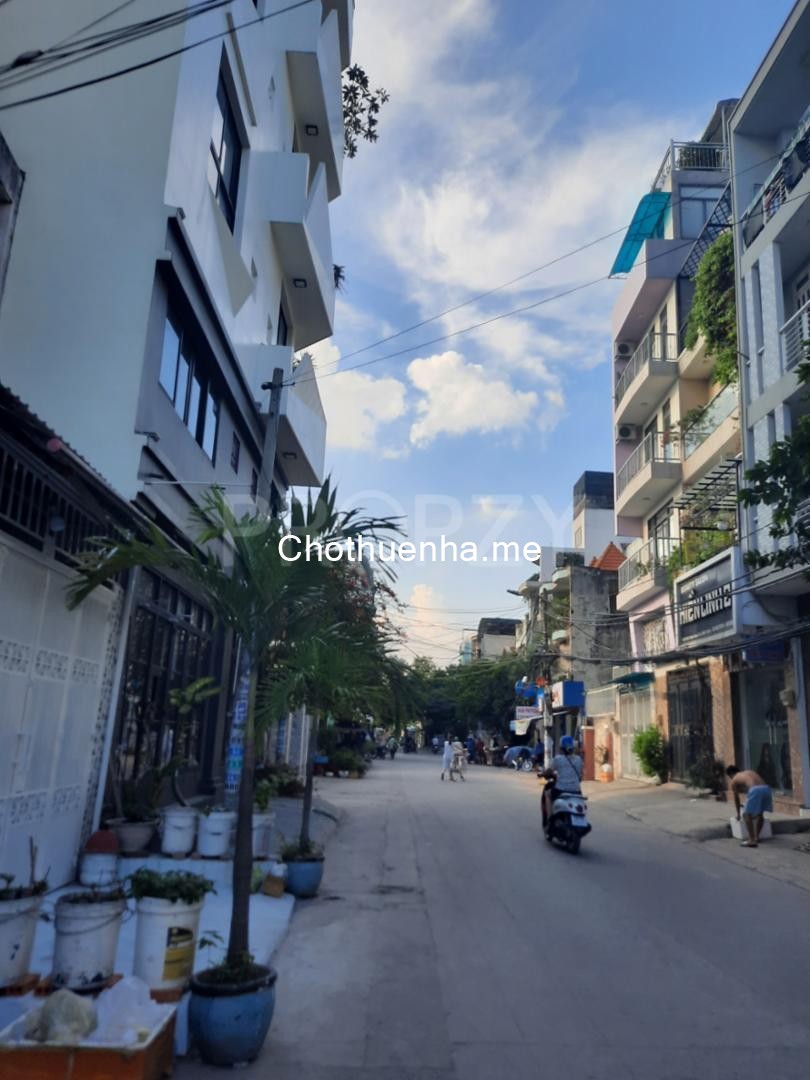 Cho thuê nhà hxh Nơ Trang Long, phường 13, Bình Thạnh Hẻm trước nhà rộng 6m thông thoáng