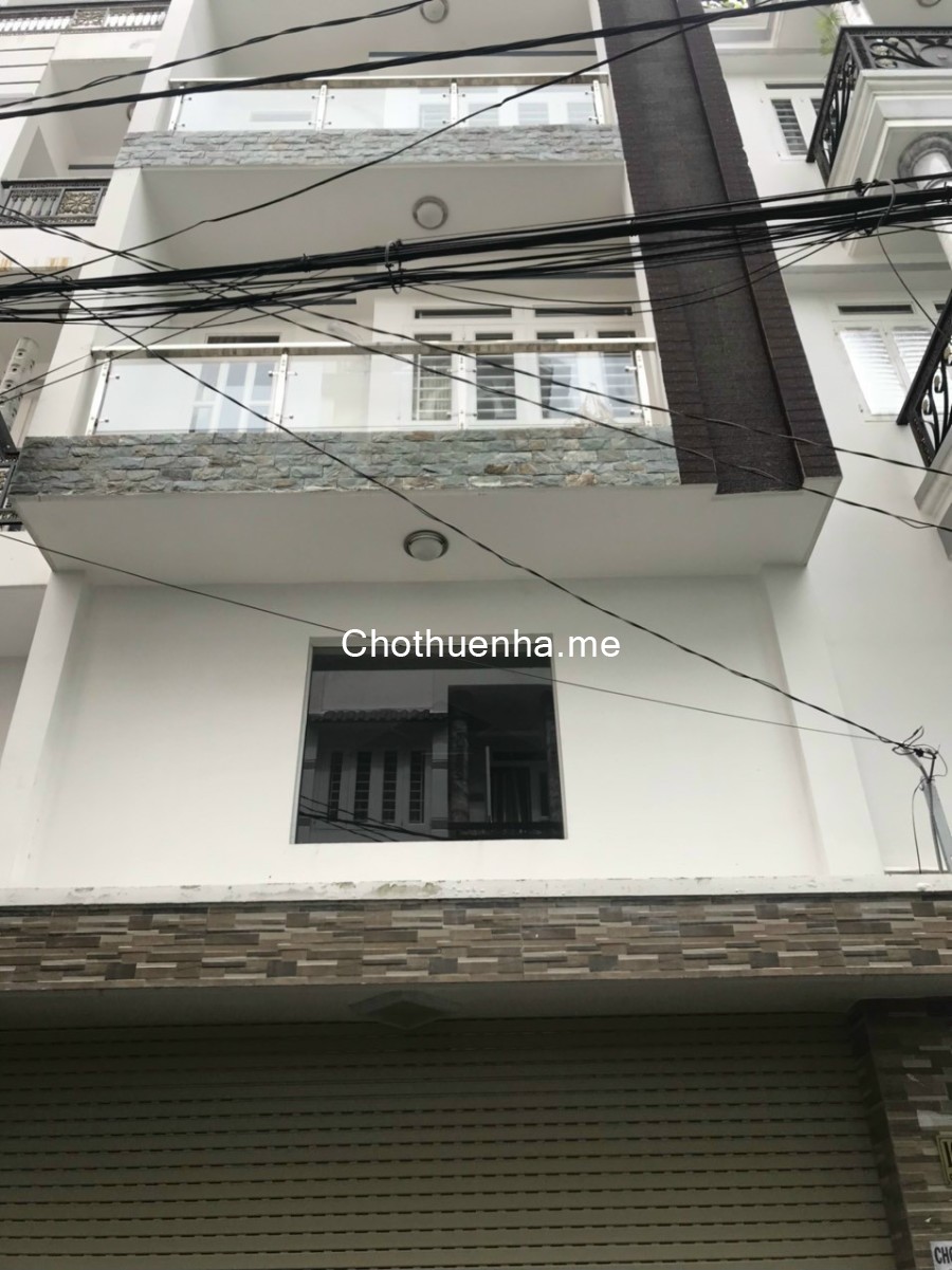 Nhà mới, hẻm 1/ gần mặt tiên Quang Trung P8 liên hệ 0865170631, giá 14 triệu/tháng