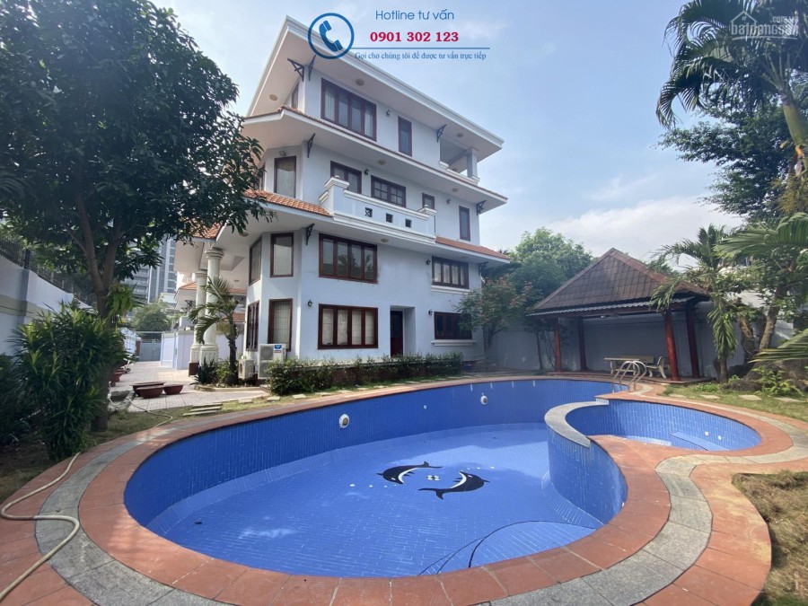 Cho thuê Villa sân vườn hồ bơi 700m2 Thiết kế hiện đại Nguyễn văn hưởng Thảo điền Quận 2