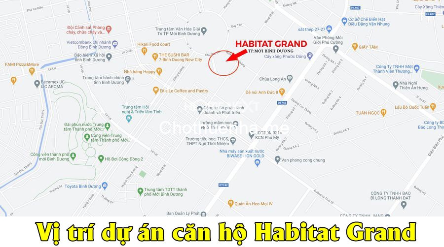 Vị trí dự án căn hộ Habitat Grand 