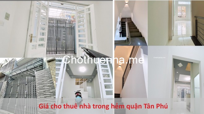 Giá cho thuê nhà trong hẻm quận Tân Phú