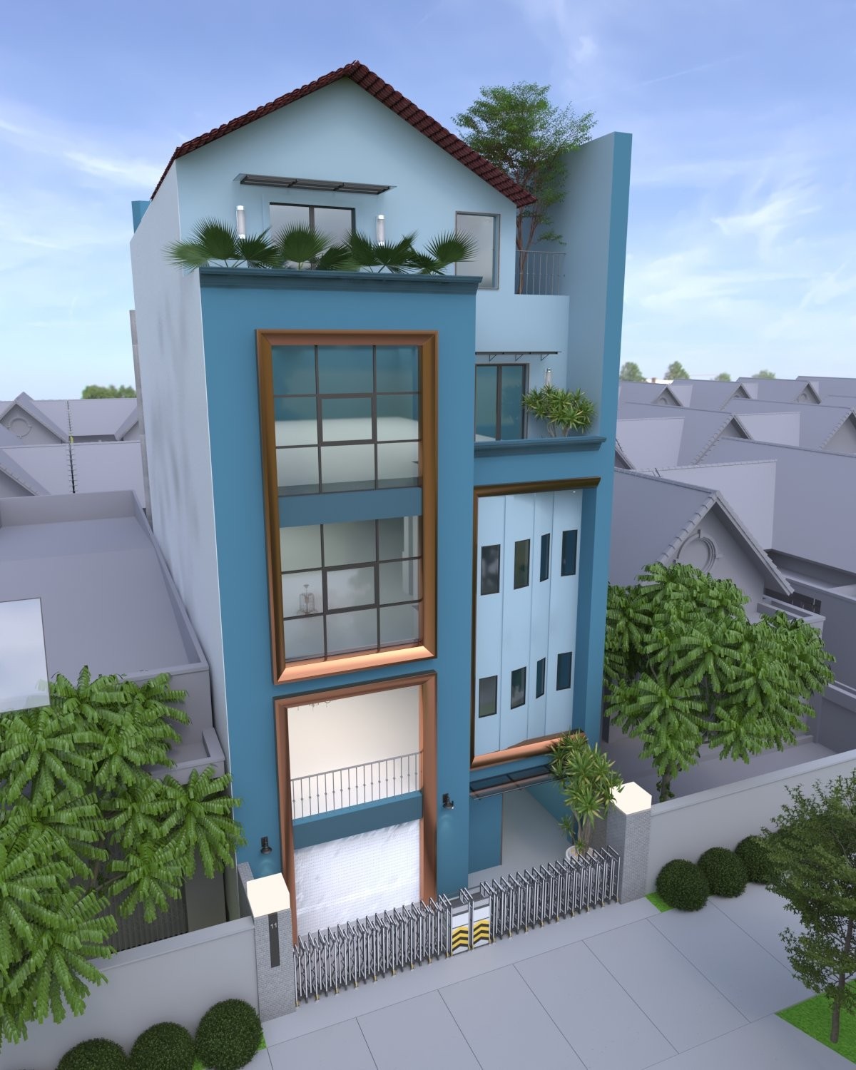 Nhà mặt tiền đường Trần Quý Khoách cho thuê 500m2, 135tr/th, làm văn phòng