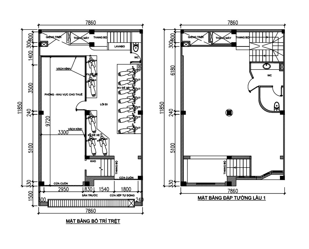 Nhà mặt tiền đường Trần Quý Khoách cho thuê 500m2, 135tr/th, làm văn phòng