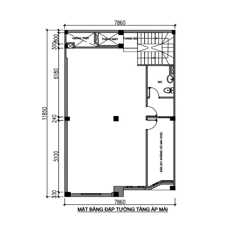 Nhà mặt tiền đường Trần Quý Khoách cho thuê 500m2, 135tr/th, làm văn phòng