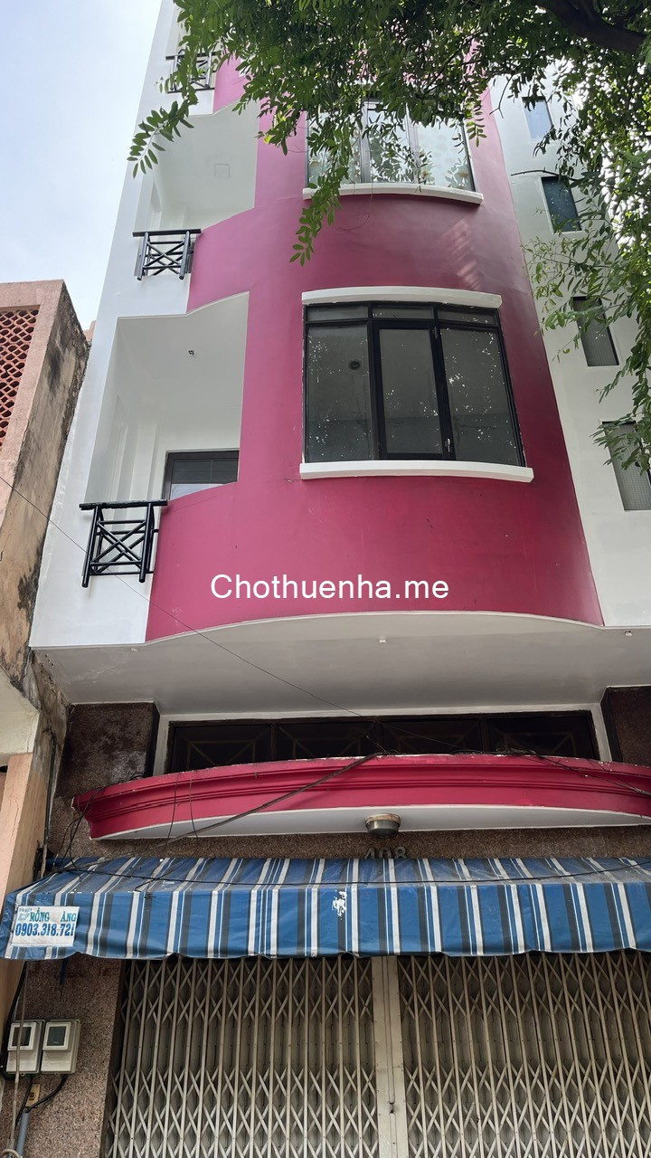 Cho thuê nhà Phan Văn Trị quận 5 DT 4.6mx11m trệt 4 lầu nhà mới giá 35tr/tháng