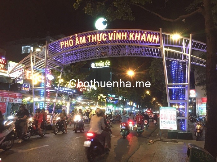 Cho thuê nguyên căn 4 lầu Ngang 7m Mặt tiền phố ẩm thực Vĩnh Khánh Q4