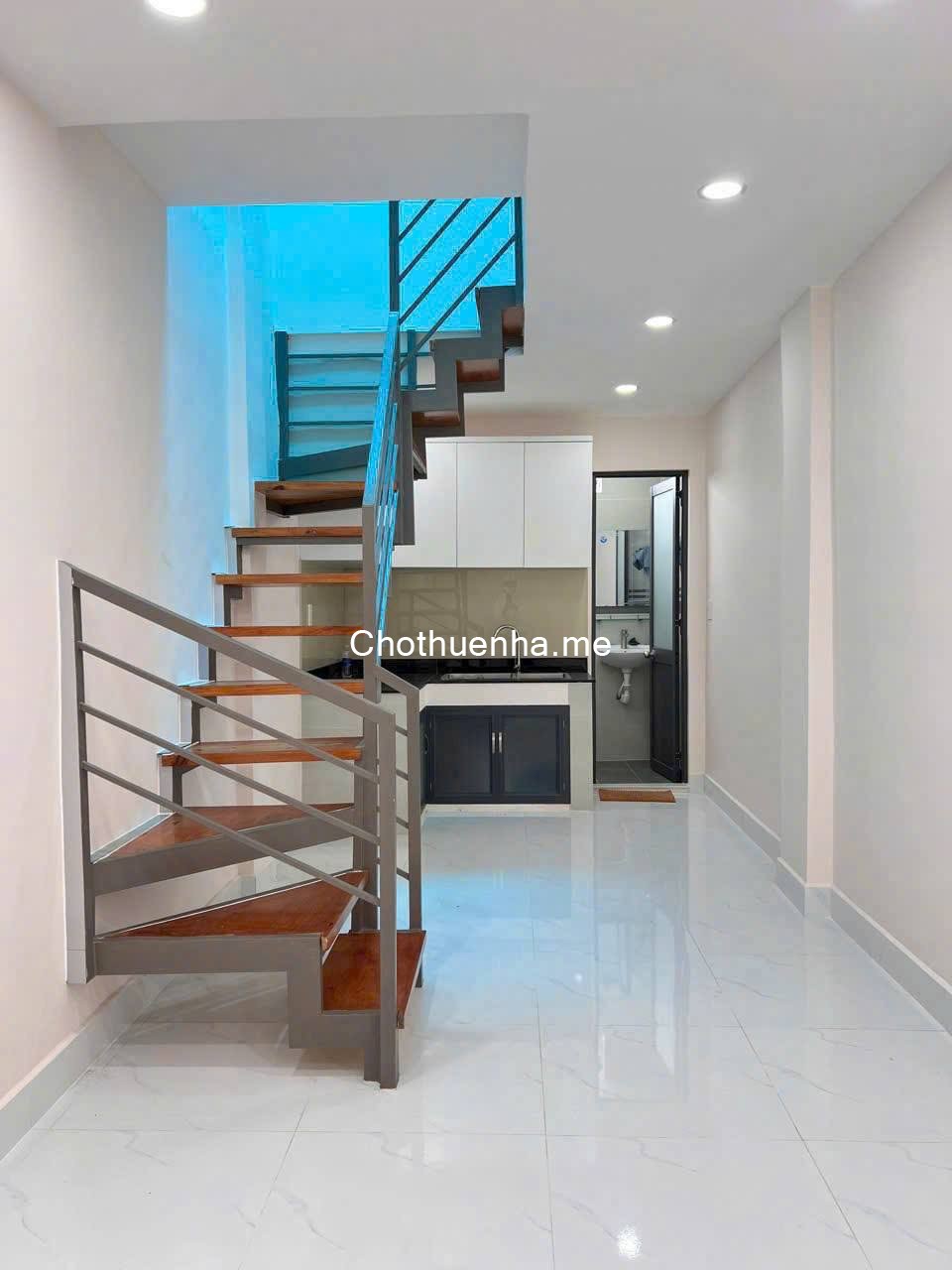 Cho thuê nhà mới xây tại hẻm Lê Quang Định, Bình Thạnh, DT 25,5m2, giá 9 triệu/tháng