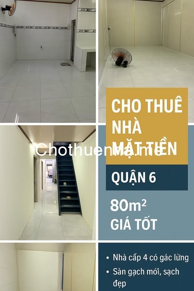 Cho thuê nhà mặt tiền Cao Văn Lầu, Quận 6, DT 80m2, vừa ở vừa KD, giá 21 triệu/tháng