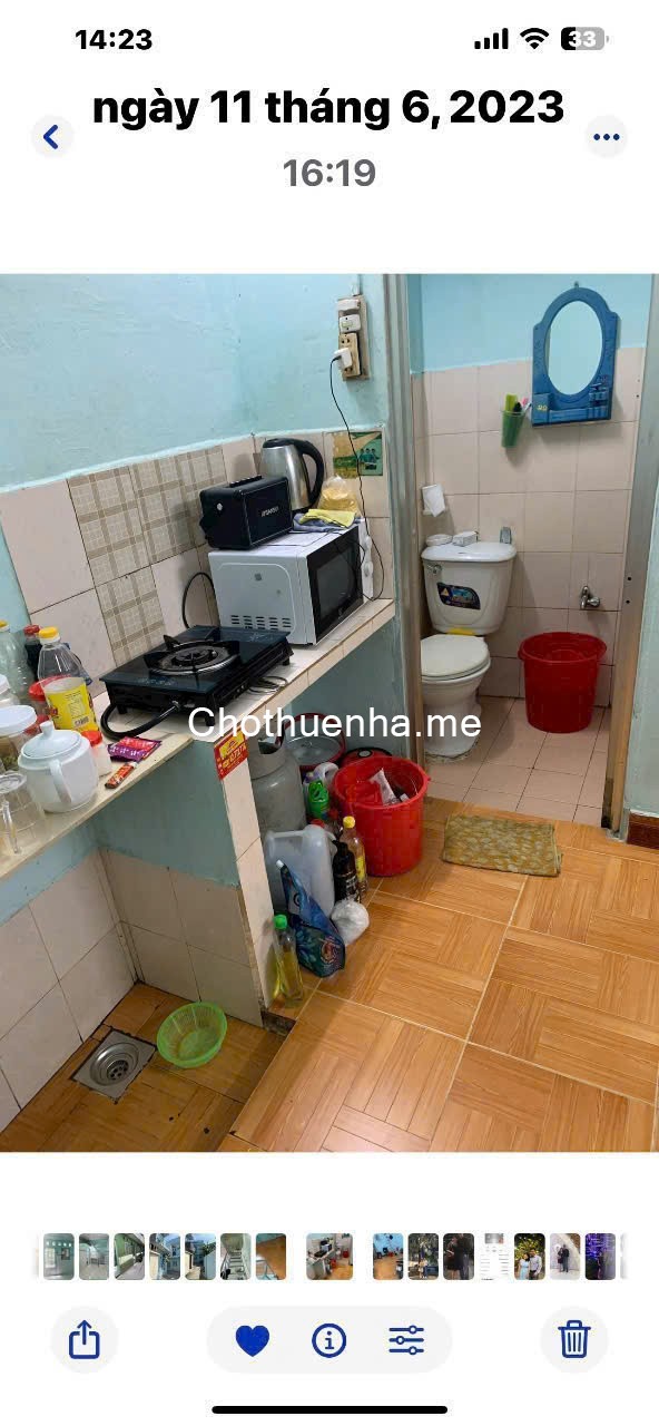 Cho thuê nhà hẻm 861 Trần Xuân Soạn, dtsd 20m2 1 lầu, 1PN, 1WC