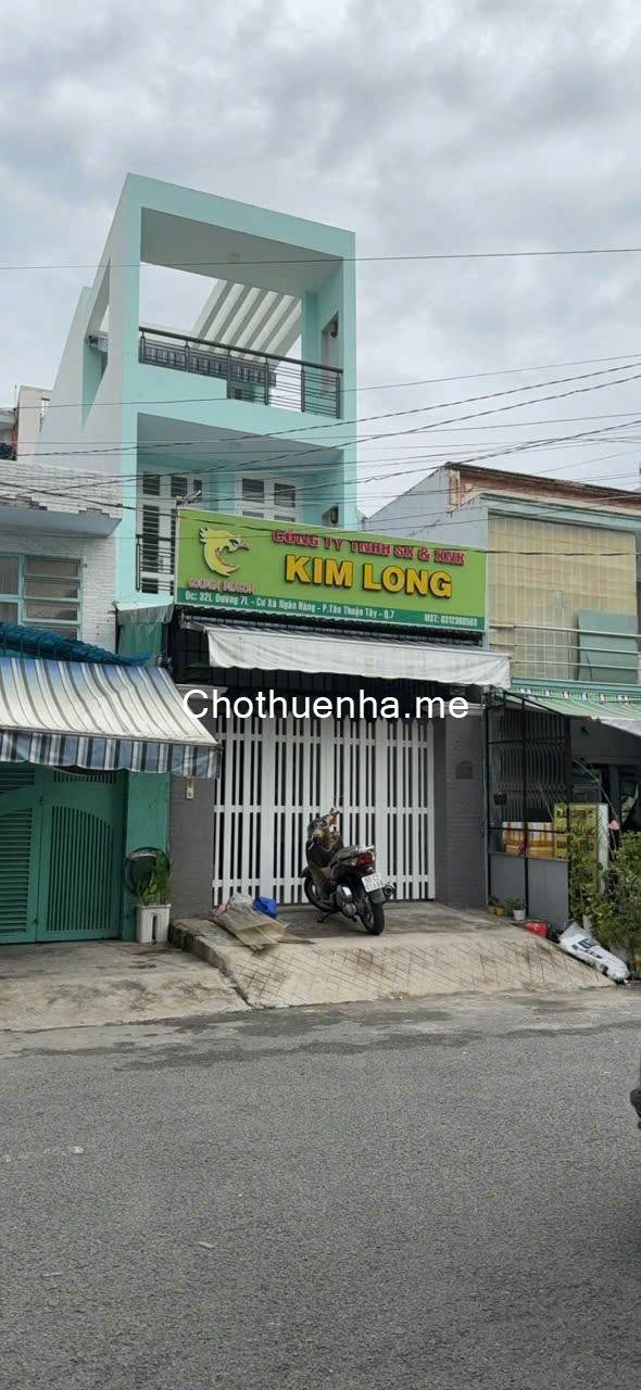 Cho thuê nhà đường 7L Khu Cư Xá Ngân Hàng, Quận 7 dt 4x23m, 2 lầu, 4PN