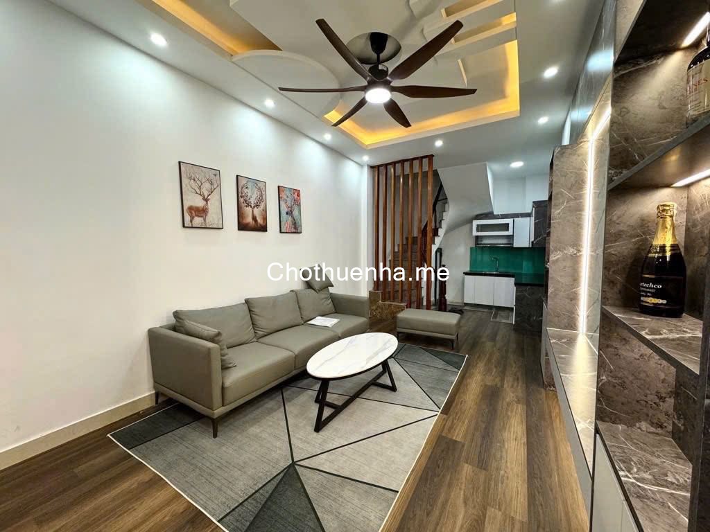 Cho thuê nhà ngõ 120 Lạc Trung, Minh Khai 5 tầng x 30m2, 3 ngủ Full đồ chỉ 16 Triệu