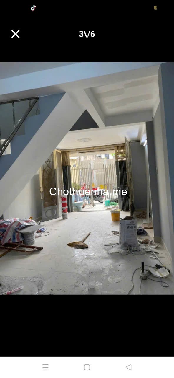 Cho thuê nhà nguyên căn – Hẻm xe hơi 4m – Bình Trị Đông, Bình Tân