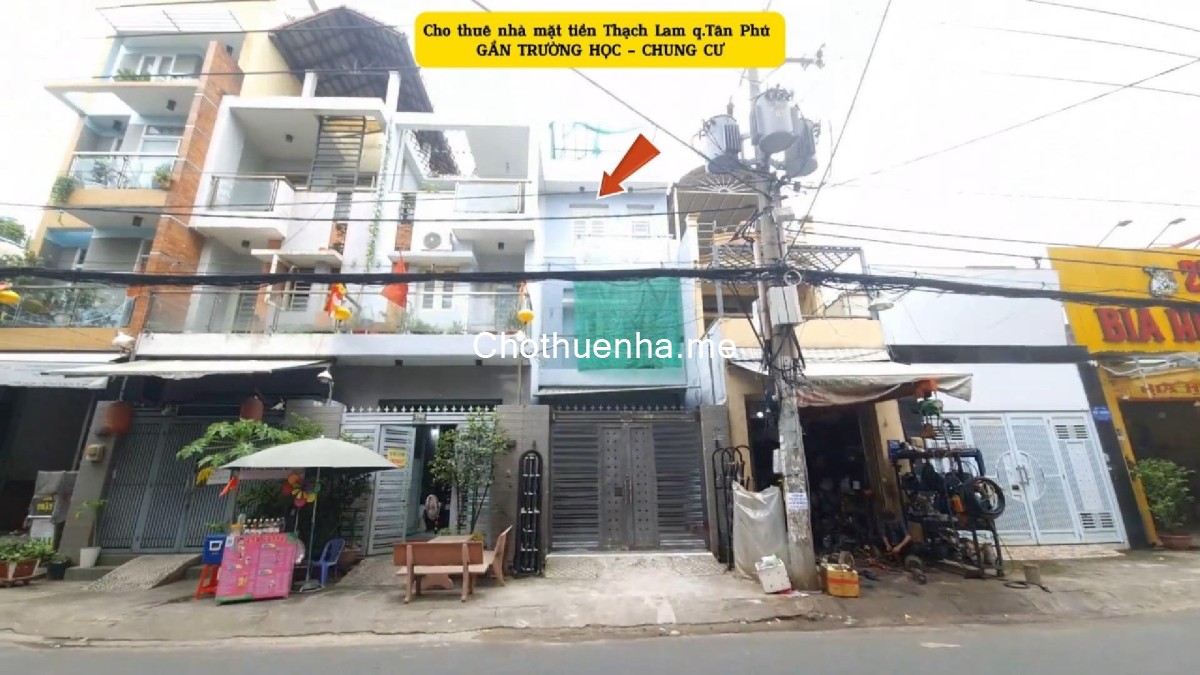 Cho thuê nhà mặt tiền Thạch Lam 72m², 2 Lầu - 18Triệu