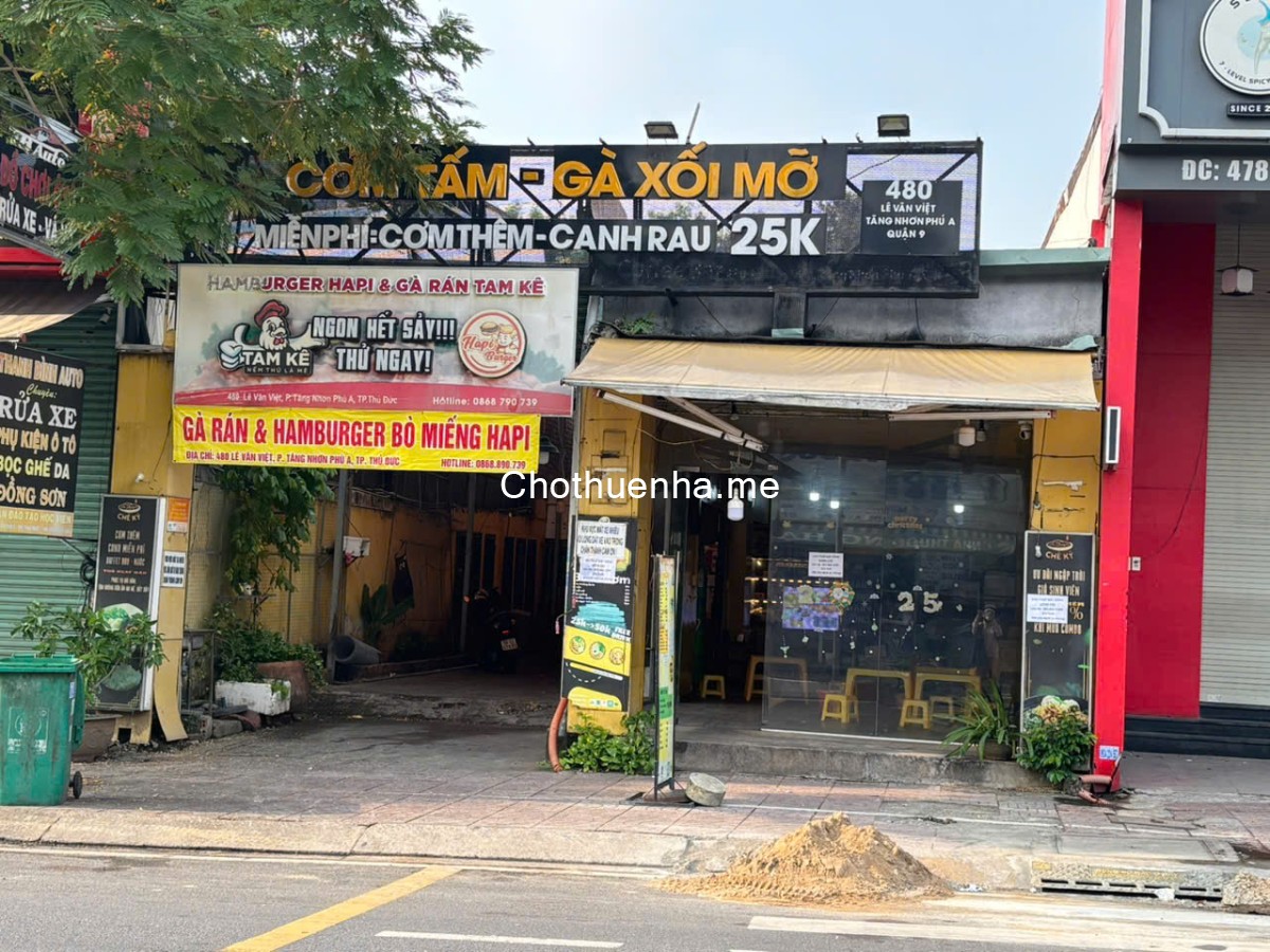 Cho thuê nhà mặt bằng kinh doanh 208m² Tăng Nhơn Phú A, Thủ Đức