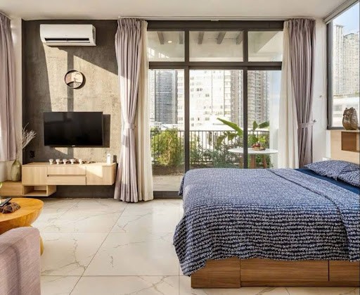 Căn hộ dịch vụ thường không quá lớn