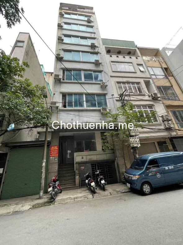 Cho thuê nhà mặt phố Trần Vỹ, 80m2, 7 tầng, thông sàn, giá thuê 55 triệu/tháng